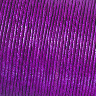Baumwollkordel ø 1 mm gewachst aubergine