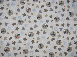 Baumwollstoff 145cm Hirsch gestrickte Hintergrund 