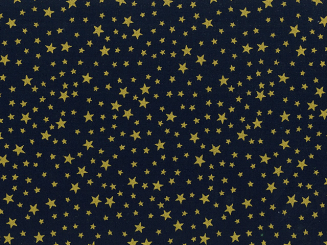 Baumwollstoff 145cm Sterne schwarz 