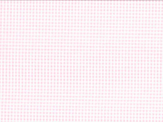 Baumwollstoff bedruckt 145cm weiß-rosa-karo 