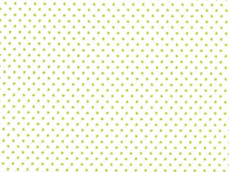 Baumwollstoff bedruckt 145cm weiss-maigrüne Herzen 