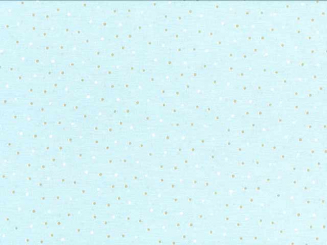 Baumwollstoff bedruckt 145cm himmelblau-div.-Punkte 