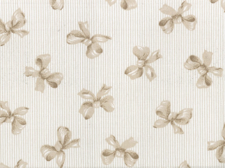 Baumwollstoff bedruckt 145cm beige-Min-Schleifen 