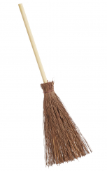 Besen 15 cm, Btl. à 1 St., braun 