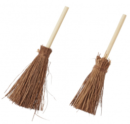 Besen 7 cm, Btl. à 2 St., braun 