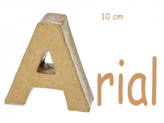 Buchstabe Arial   H 10 x B 9,4 x T cm 
