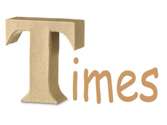 Buchstabe Times   H 10 x B 11 x cm 