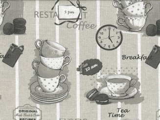 Canvas-Stoff 280cm breit Teetime-grau 