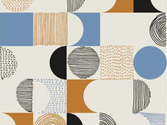 CANVASGOLD 140cm breit Geometric-Space 