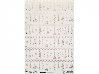 Creamotion Baby Mobile rosa-A4, selbstklebend, 5er Pack 