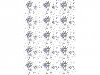 Creamotion blaue Blumen-A4, selbstklebend, 5er Pack 