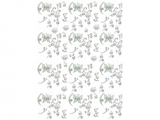 Creamotion Schmetterling grün-A4, selbstklebend, 5er Pack 