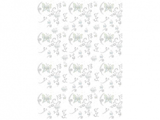 Creamotion Schmetterling grün-A4, transparent, 5er Pack 