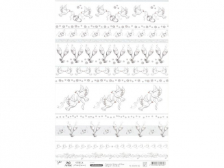 Creamotion Tauben und Gläser-A4, transparent, 5er Pack 