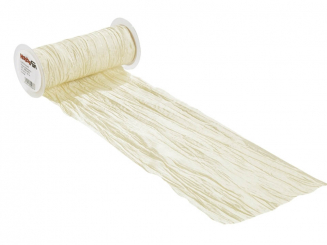 CREApop® Fripé Dekoband 20 cm breit, creme 