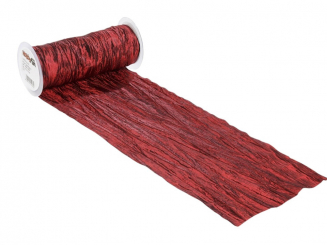 CREApop® Fripé Dekoband 20 cm breit, rot 