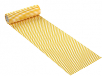 CREApop® Karo-Tischband 20 cm breit, orange 