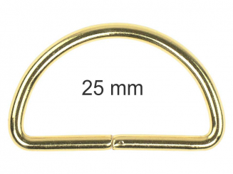 D-Ring 25 mm goldfarbig 