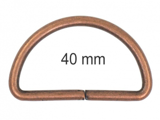 D-Ring 40 mm kupfer 