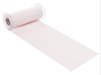 Dekostoff , 20 cm breit, Leinen-optik, zart-rosa 