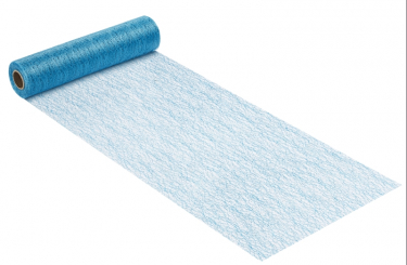 Dekostoff Diamant-optik crackle, 28 cm breit, türkis 