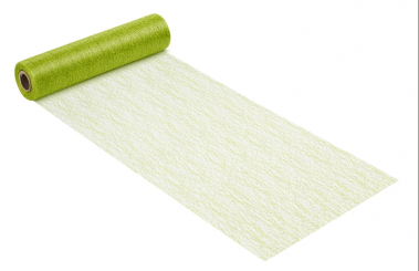 Dekostoff Diamant-optik crackle, 28 cm breit, hellgrün 