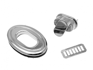 Drehverschluß silberfarbig silberfarbig