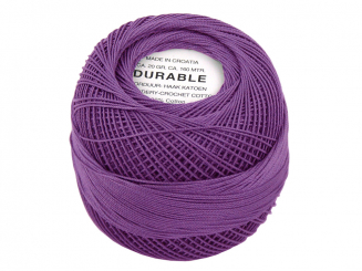 Durable Taschentuch Häkelgarn lila