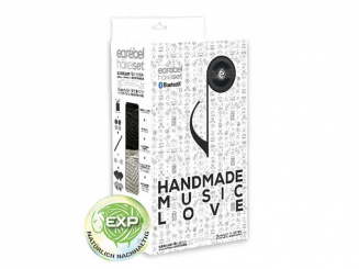 earebel Mützenhäkelset mit Bluetooth Kopfhörer + Kabel in grau/anthrazit 