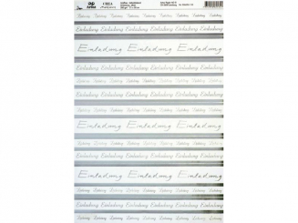 Einladung, silber-A4 +, selbstklebend, 200gm2 