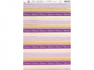 Einladung zur Konfirmation holunder-A4, selbstklebend, 