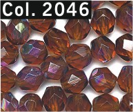 Facettenperlen 4 mm braun 