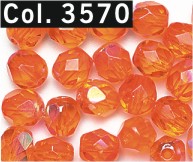 Facettenperlen 4 mm orange 