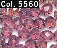 Facettenperlen 4 mm altrose 