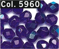 Facettenperlen 4 mm blau 