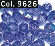 Facettenperlen 4 mm mittelblau 