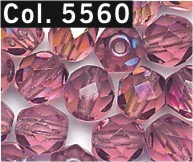 Facettenperlen 6 mm  altrose 