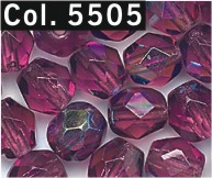 Facettenperlen 6 mm  lila 