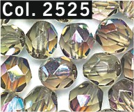 Facettenperlen 6 mm taupe 