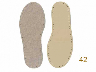 Filzsohle (Paar) für Hüttenschuhe GR.42