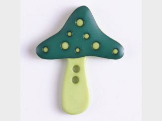 Fliegenpilzknopf - Größe: 25mm - Farbe: grün - Art.Nr. 330758 