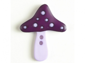 Fliegenpilzknopf - Größe: 35mm - Farbe: lila - Art.Nr. 370552 
