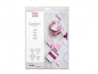 Giessform Herzen 4St 50 - 65mm 