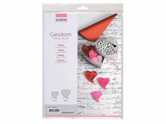 Giessform Herzen geschwungen 