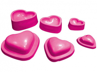Gießform Herzen 
