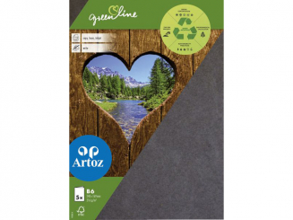 Green Line Pkg 5 Karten B6 granit