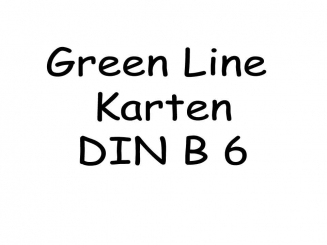 Green Line Pkg 5 Karten B6 