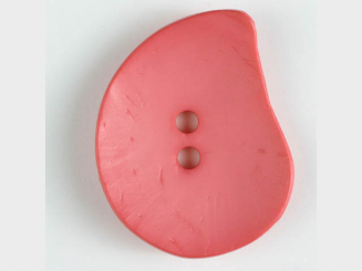 Großer Knopf, asymmetrische Tropfenform - ø 50mm - pink 