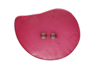 Großer Knopf, asymmetrische Tropfenform ø 50mm pink 