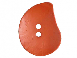 Großer Knopf, asymmetrische Tropfenform 50 mm kürbis 